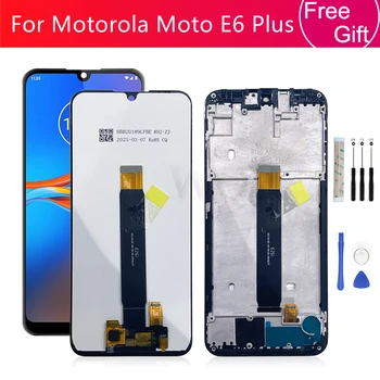 עבור Motorola Moto E6 פלוס תצוגת LCD מסך מגע דיגיטלית להרכבה עם מסגרת PAGA0004 PAGA0033 מסך חלקי חילוף